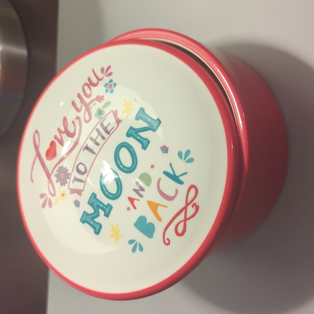 Love You To The Moon and Back Ceramic Dish